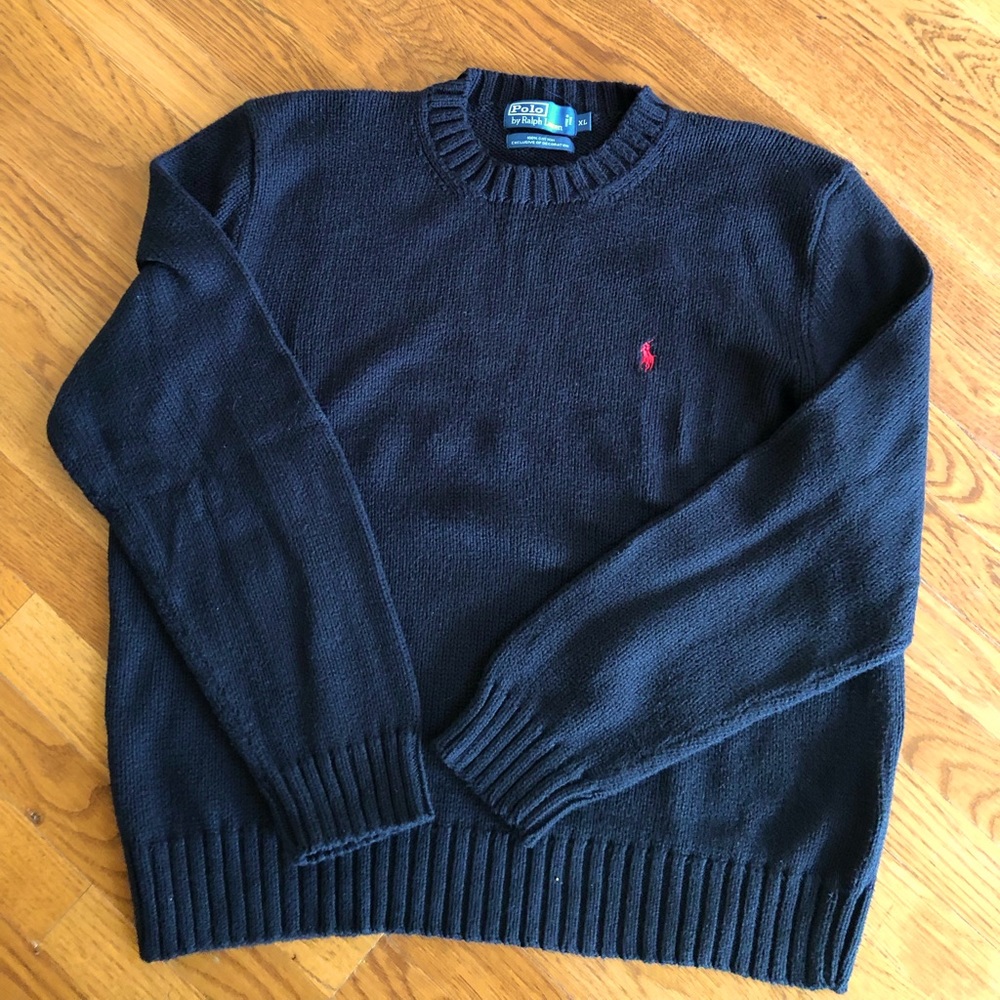 Polo by Ralph Lauren cotton crew neck sweater.